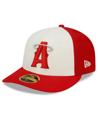 NEW ERA MEN'S NEW ERA RED LOS ANGELES ANGELS CITY CONNECT LOW PROFILE 59FIFTY FITTED HAT