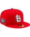 New Era Men's  Red St. Louis Cardinals On-field 2023 World Tour London Series 59fifty Fitted Hat In Red