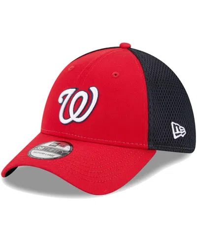NEW ERA MEN'S NEW ERA RED WASHINGTON NATIONALS TEAM NEO 39THIRTY FLEX HAT