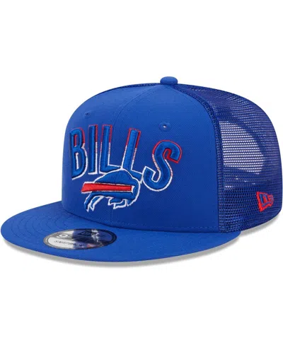 New Era Men's  Royal Buffalo Bills Grade Trucker 9fifty Snapback Hat