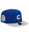 New Era Men's  Royal Chicago Cubs Canvas A-frame 59fifty Fitted Hat In Royal