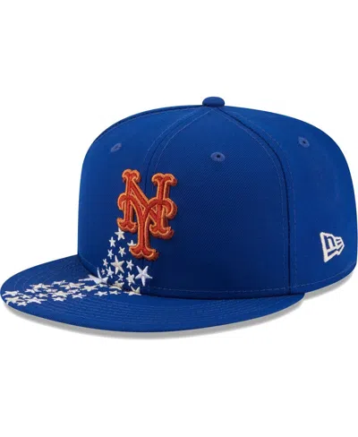 New Era Men's  Royal New York Mets Meteor 59fifty Fitted Hat