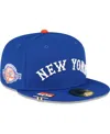 NEW ERA MEN'S NEW ERA ROYAL NEW YORK YANKEES CITY FLAG 59FIFTY FITTED HAT