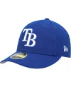 New Era Men's  Royal Tampa Bay Rays White Logo Low Profile 59fifty Fitted Hat In Royal