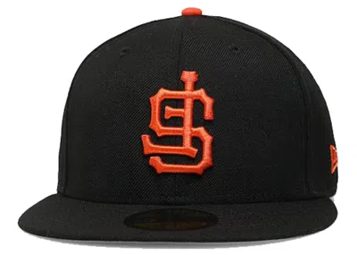 Pre-owned New Era Men's  San Francisco Giants Upside Down 59fifty Fitted Hat In Black