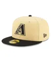 New Era Men's  Sand, Black Arizona Diamondbacks 2021 City Connect 59fifty Fitted Hat In Sand,black