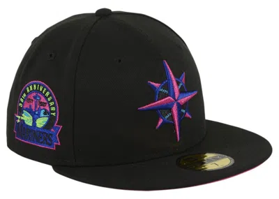 Pre-owned New Era Men's  Seattle Mariners Cyberpunks 30th Anniversary Patch Hat Club Exclusive 59fifty Fitted H