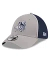 New Era Men's  Silver, Navy Dallas Cowboys Pipe Retro Joe 39thirty Flex Hat In Silver,navy