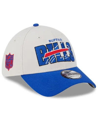 New Era Men's  Stone, Royal Buffalo Bills 2023 Nfl Draft 39thirty Flex Hat In Stone,royal