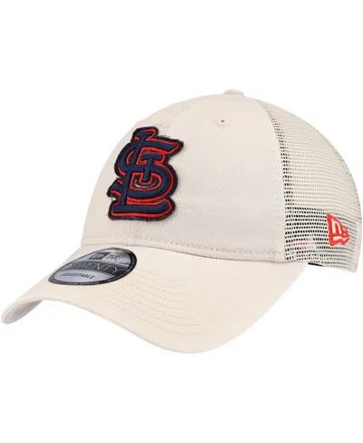 New Era Men's  Stone St. Louis Cardinals Game Day 9twenty Adjustable Trucker Hat