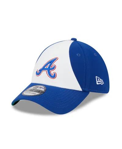 New Era Men's  White, Royal Atlanta Braves 2023 City Connect 9fifty Snapback Adjustable Hat In White,royal
