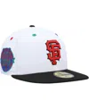 New Era Men's  White, Black San Francisco Giants 1984 Mlb All-star Game Primary Eye 59fifty Fitted Ha In White,black