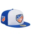 NEW ERA MEN'S NEW ERA WHITE, BLUE FC CINCINNATI 2024 KICK OFF COLLECTION 59FIFTY FITTED HAT