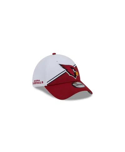 New Era Men's  White, Cardinal Arizona Cardinals 2023 Nfl Sideline 39thirty Flex Hat In White,cardinal