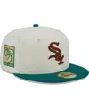 New Era Men's  White Chicago White Sox Cooperstown Collection Camp 59fifty Fitted Hat In White