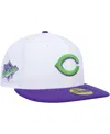 New Era Men's  White Cincinnati Reds 1990 World Series Side Patch 59fifty Fitted Hat In White