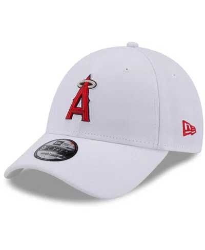 New Era Men's  White Los Angeles Angels League Ii 9forty Adjustable Hat