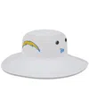 New Era Men's  White Los Angeles Chargers 2023 Nfl Training Camp Panama Bucket Hat In White