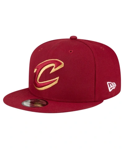 New Era Men's  Wine Cleveland Cavaliers Official Team Color 9fifty Snapback Hat