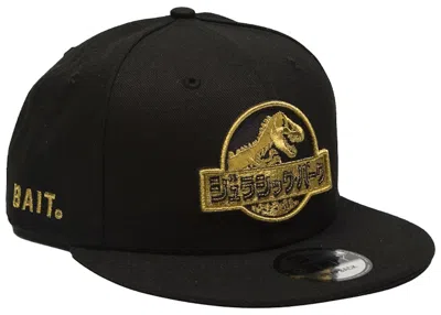 Pre-owned New Era Men's  X Bait X Jurassic Park Damage Control Snapback Cap In Black/gold In Multi