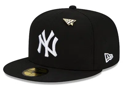 Pre-owned New Era Men's  X Paper Planes New York Yankees 59fifty Fitted Hat In Black