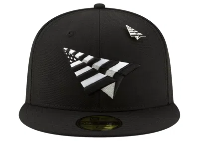 Pre-owned New Era Men's  X Paper Planes The Original 59fifty Fitted Hat In Black