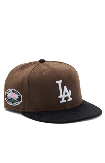Pre-owned New Era Men's  X Ps Reserve X Miki Guerra Suede Dodgers 59fifty Fitted Hat In Pink Mocha