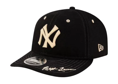 Pre-owned New Era Men's  X Ralph Lauren Retro Crown Fifty Snapback Cap In Black