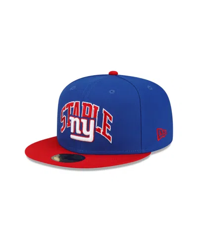 New Era Men's  X Staple Royal, Red New York Giants Pigeon 9fifty Snapback Hat In Royal,red