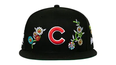 Pre-owned New Era Men's  X Takashi Murakami X Mlb World Tour Tokyo Series 2025  59fifty Cubs Fitted Hat  In Black