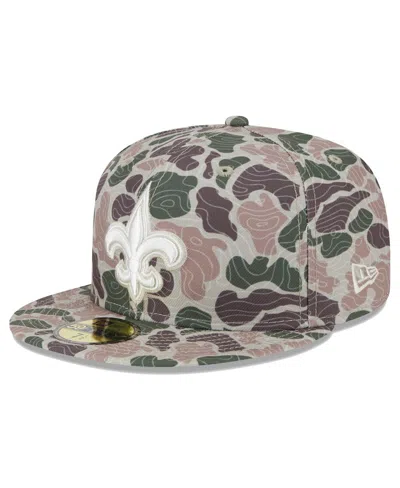 New Era Men's New Orleans Saints Geo Camo 59fifty Fitted Hat In Multi
