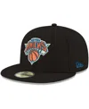 New Era New York Knicks Basic 59fifty Fitted Cap In Black