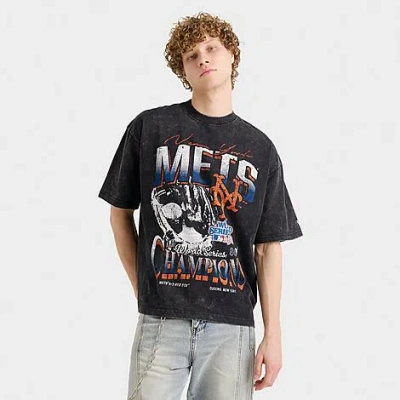 New Era Men's New York Mets Mlb Sport Classic 1986 Champions Graphic T-shirt In Black