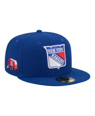 New Era Men's New York Rangers 59fifty Zamboni Fitted Cap In Blue
