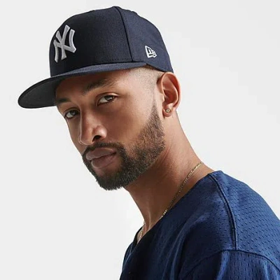 New Era Men's New York Yankees Mlb Navy 59fifty Fitted Hat In Blue