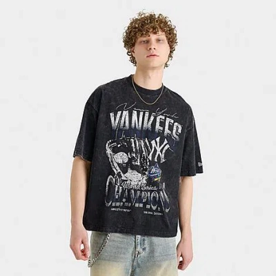 New Era Men's New York Yankees Mlb Sport Classic 1998 Champions Graphic T-shirt In Black