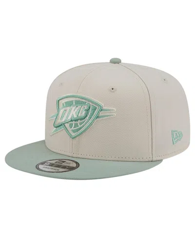 New Era Men's Oklahoma City Thunder Snapback Color Pack Structured Baseball Cap In Gray