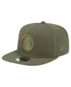 New Era Men's Olive Pittsburgh Steelers Color Pack A-frame 9fifty Snapback Hat In Green