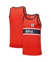 New Era Men's Orange Houston Astros Jersey Ringer Tank Top In Orange