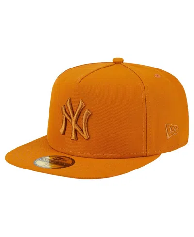 New Era Men's Orange New York Yankees Color Pack A-frame 59fifty Fitted Hat