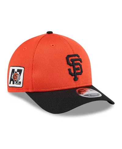 New Era Men's Orange/black San Francisco Giants 2025 Spring Training 9forty Adjustable Hat In Orange,black
