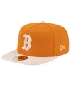 New Era Men's Orange/light Beige Boston Red Sox Two-tone Color Pack A-frame 59fifty Fitted Hat