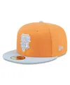 New Era Men's Orange/light Blue San Francisco Giants Spring Color Basic Two-tone 59fifty Fitted Hat In Orange Lig