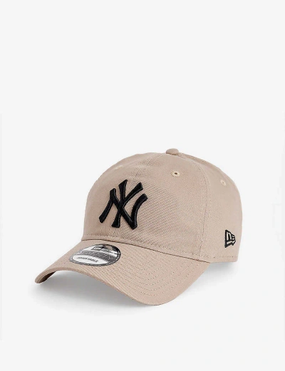 New Era Mens Pastel Brown 9forty New York Yankees Cotton Baseball Cap