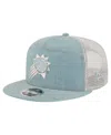 New Era Men's Phoenix Suns Adventure Denim Split Panel 9fifty Snapback Trucker Hat
