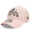 New Era Men's Pink Ac Milan Needle Cord Doodle 9forty Adjustable Hat In Pink