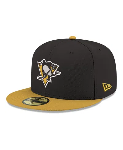 New Era Men's Pittsburgh Penguins 59fifty Structured Flat-bill Fitted Cap In Multi