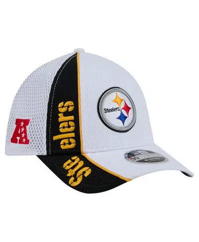 New Era Men's Pittsburgh Steelers Dash Stretch-fit Mesh Baseball Cap In White