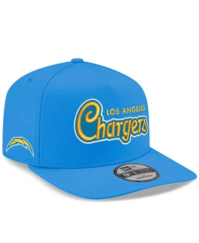 New Era Men's Powder Blue Los Angeles Chargers Charger Power A-frame 9fifty Snapback Hat