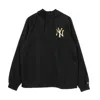 New Era Men's Pull-on Windbreaker Mlb Metallic Windbreaker Neyyan Black In Black